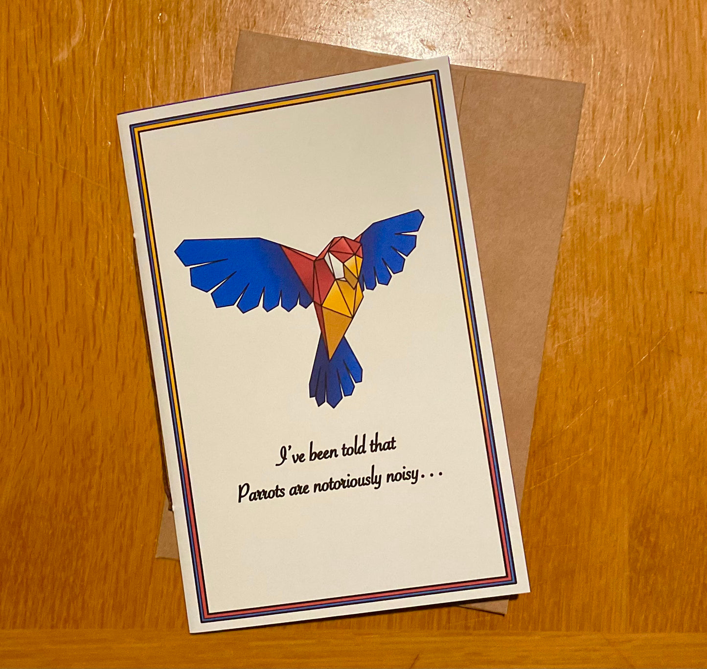 Parrot Sculpture Greeting Card