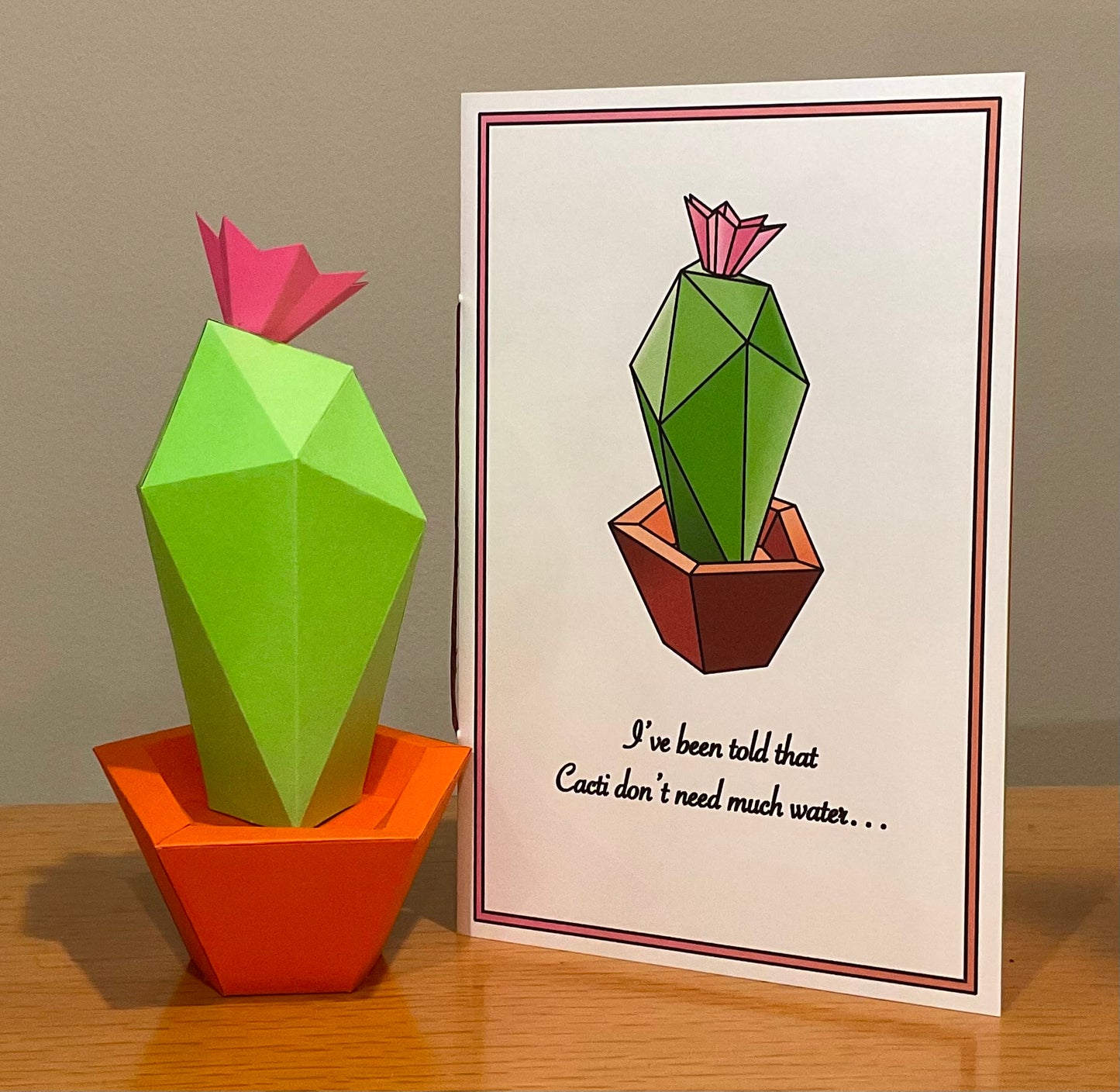 Cactus Sculpture Greeting Card