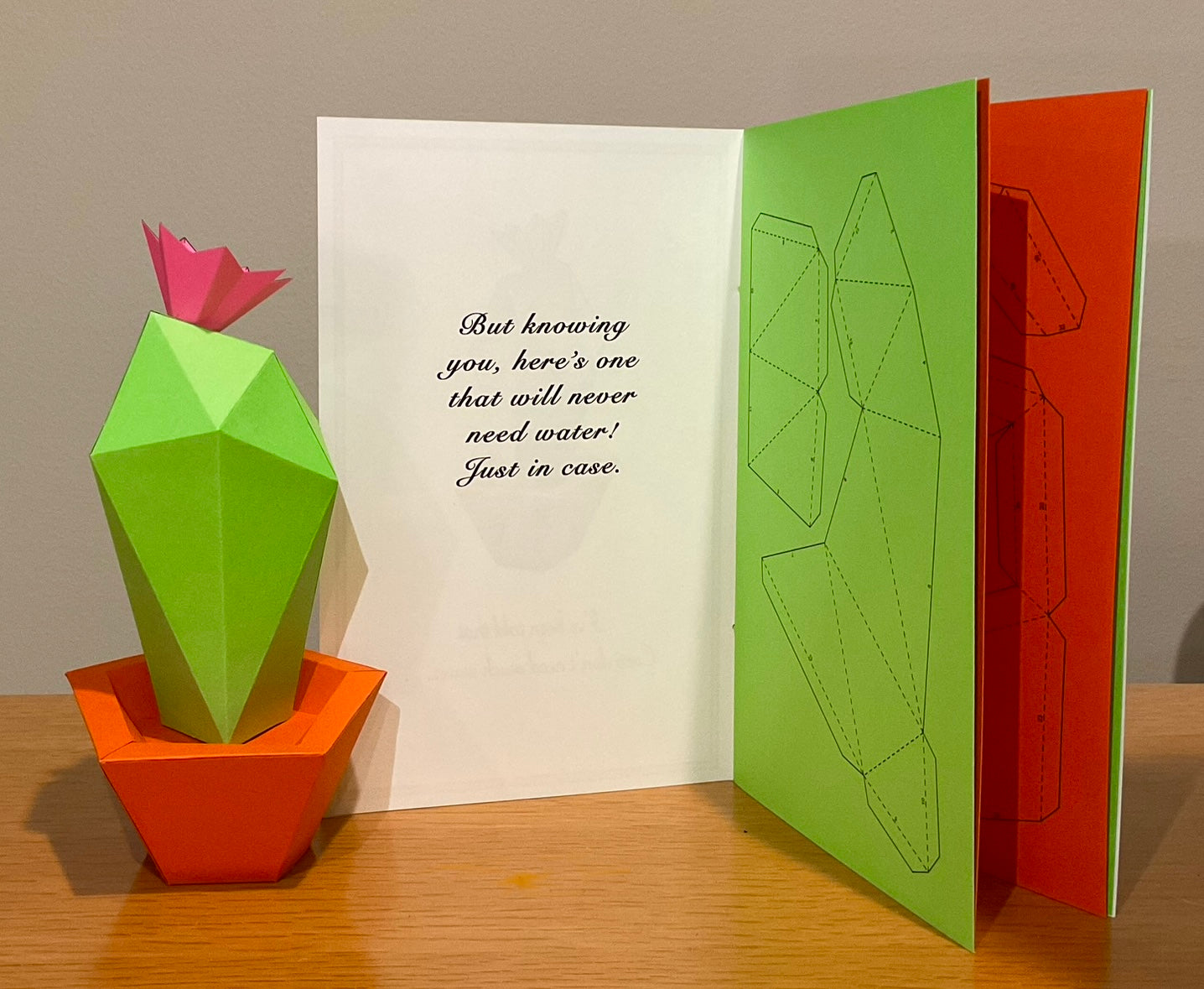 Cactus Sculpture Greeting Card