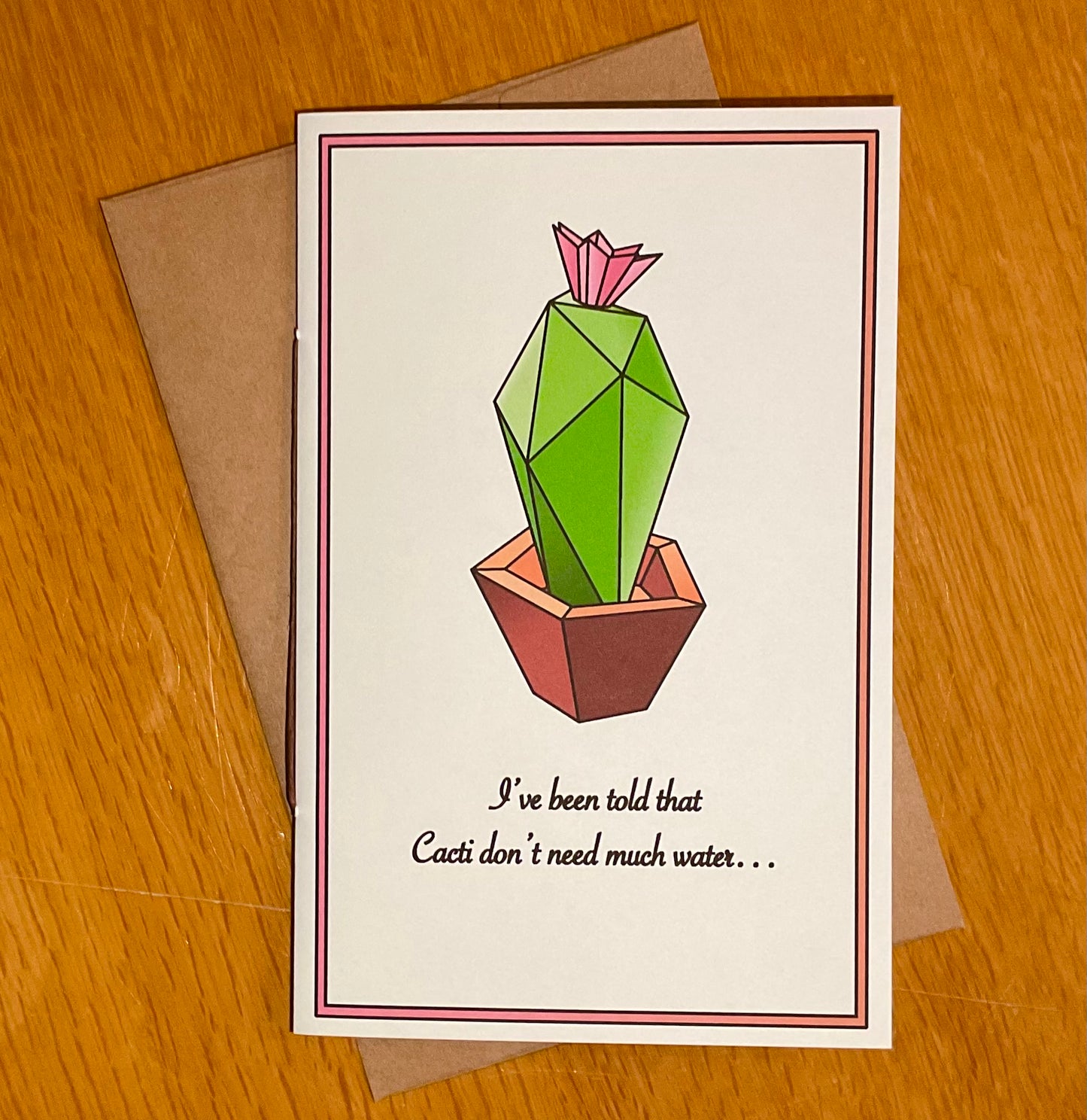 Cactus Sculpture Greeting Card